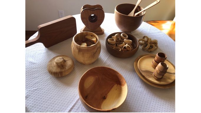 Samples of Dave Carlson's woodworking